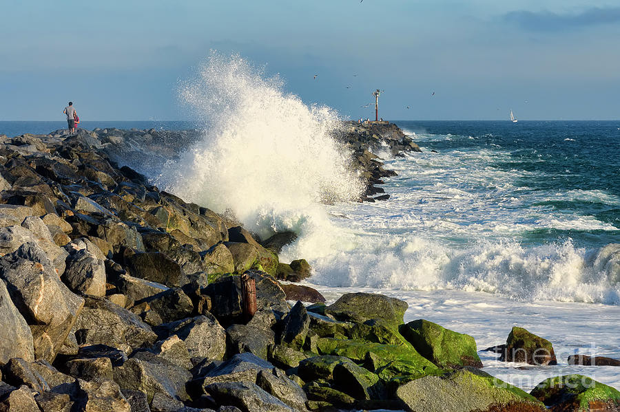 Wave Crash At The Wedge Photograph by Eddie Yerkish