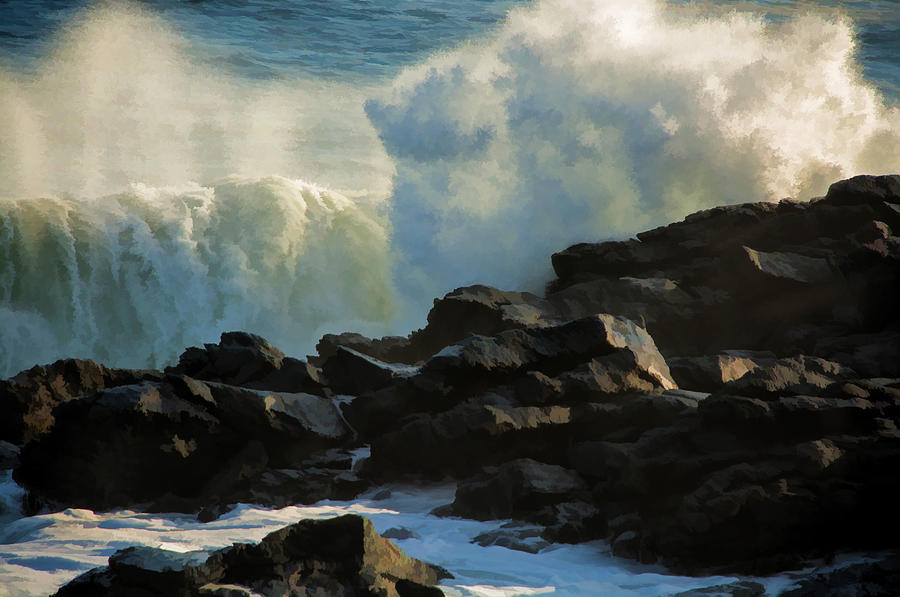 Wave Energy Photograph by Nancy De Flon