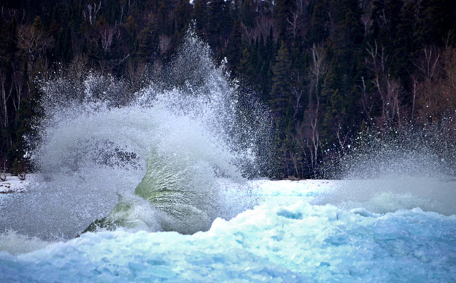 Wave Explosion Photograph by Tim Beebe