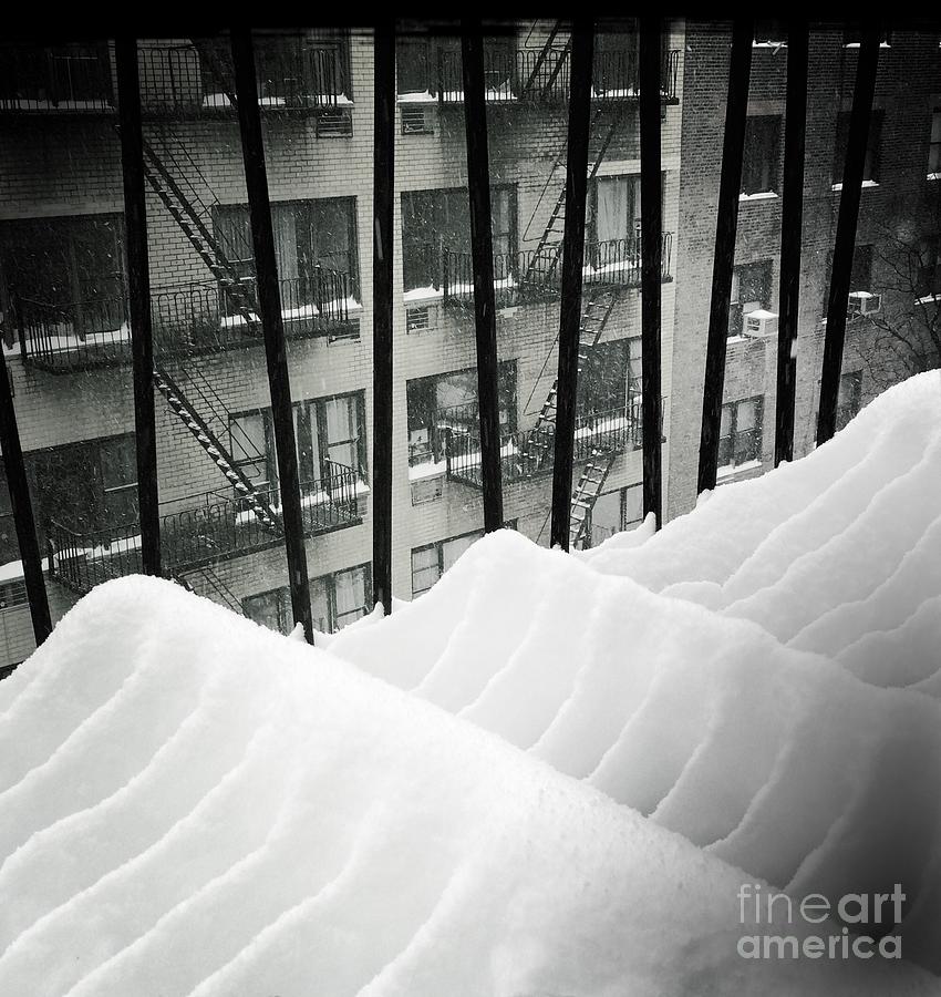 Wave Formations - Winter in New York Photograph by Miriam Danar