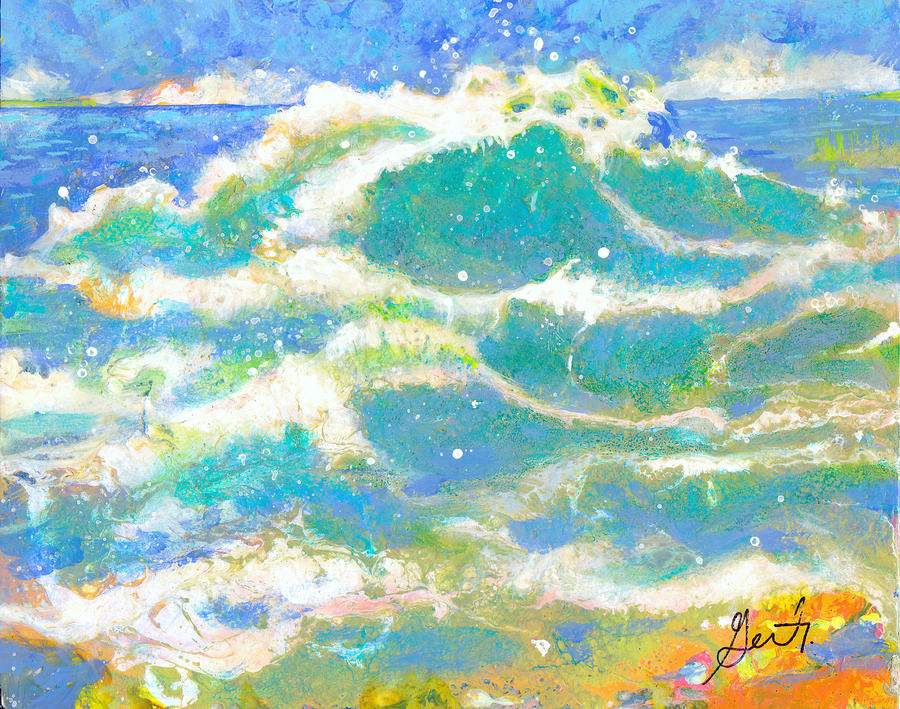 Wave Painting by Gertrude Palmer
