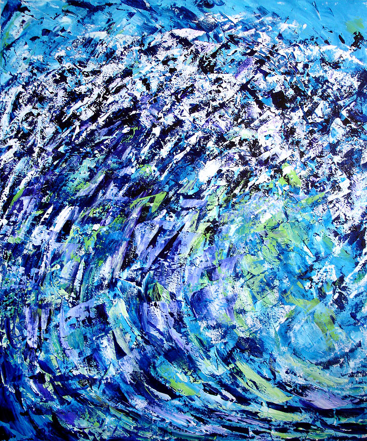 Wave Painting by Lynda Lehmann