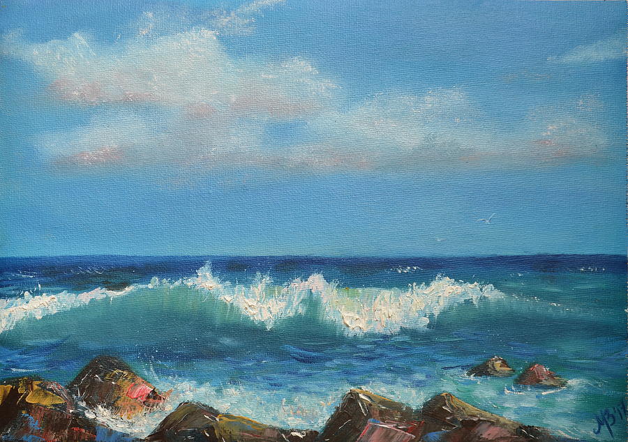Nature Painting - Wave by M B
