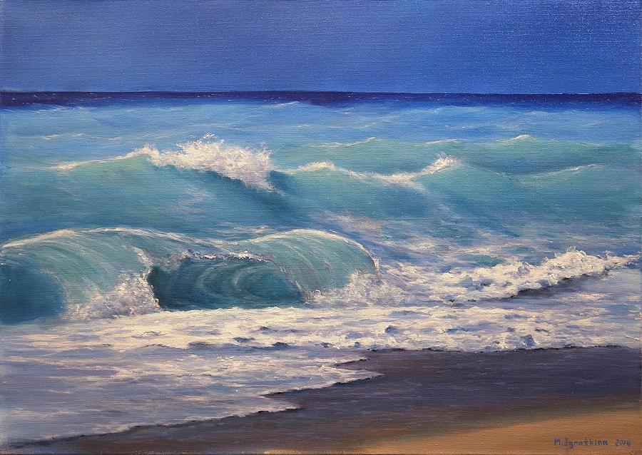 Wave Painting by Mariia Ignatkina - Fine Art America