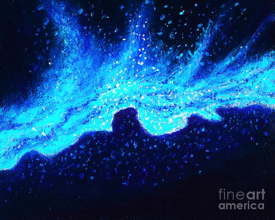 Wave Nebula Painting by Allison Constantino