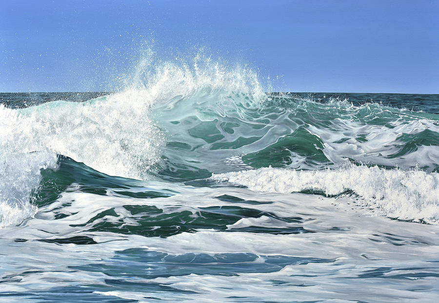 Wave no.5 Painting by Dominic Murray