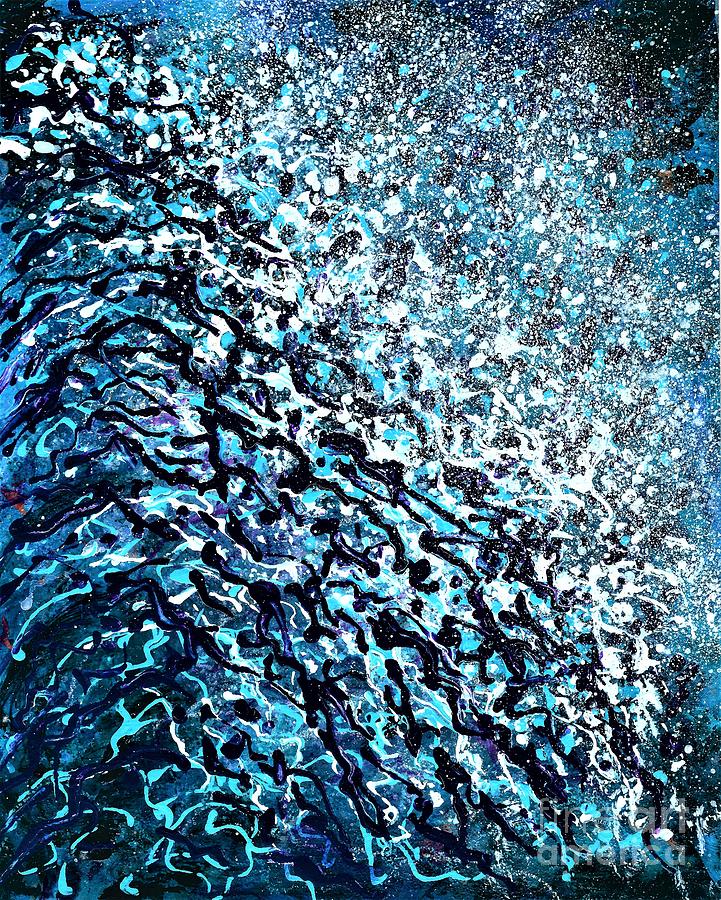 Wave of Bliss  Painting by Allison Constantino