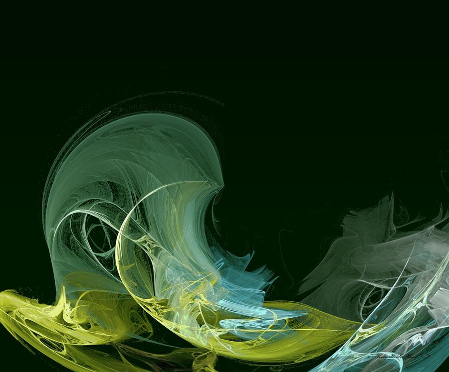 Abstract Digital Art - Wave of Jealousy by Sherry Holder Hunt