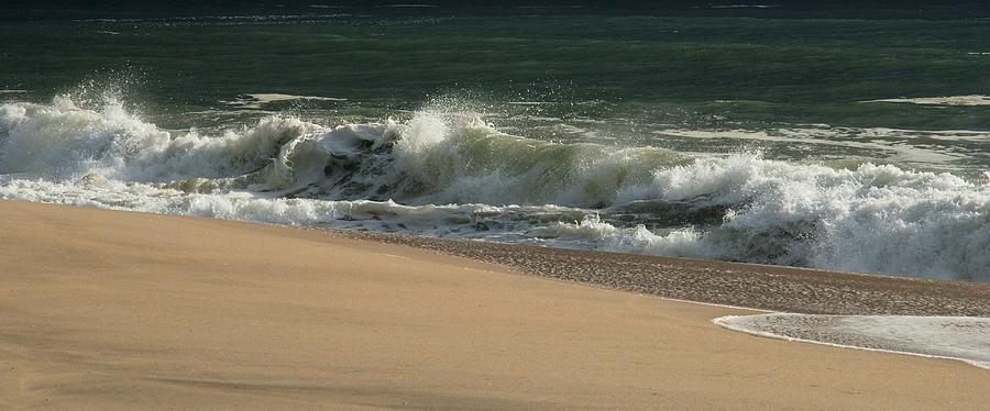 Beach Photograph - Wave Of Light - Jersey Shore by Angie Tirado