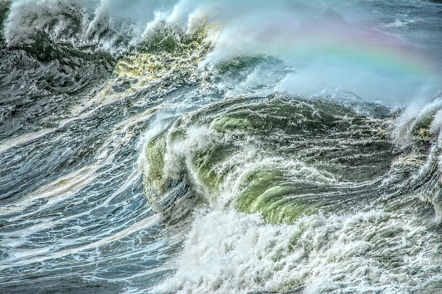 Wave Rainbow Photograph by Bill Posner