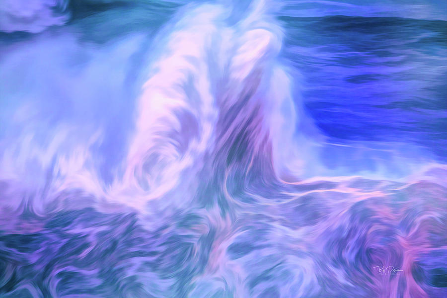Nature Digital Art - Wave Stand Pastels by Bill Posner