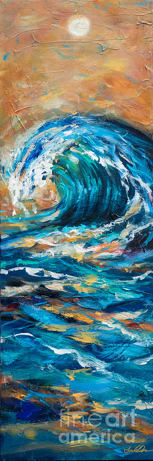 Wave Thin Painting by Linda Olsen
