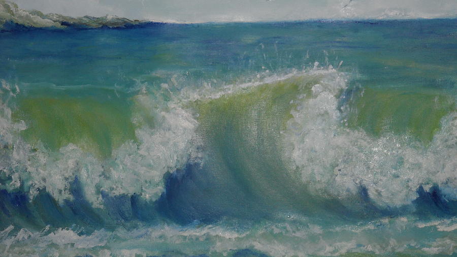 Wave tone Painting by Zebboudji Wided - Fine Art America