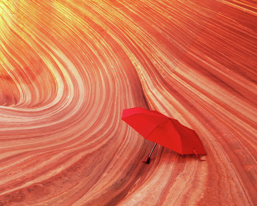 Wave Umbrella Photograph by Norman Hall Wave Umbrella Photograph by Norman Hall