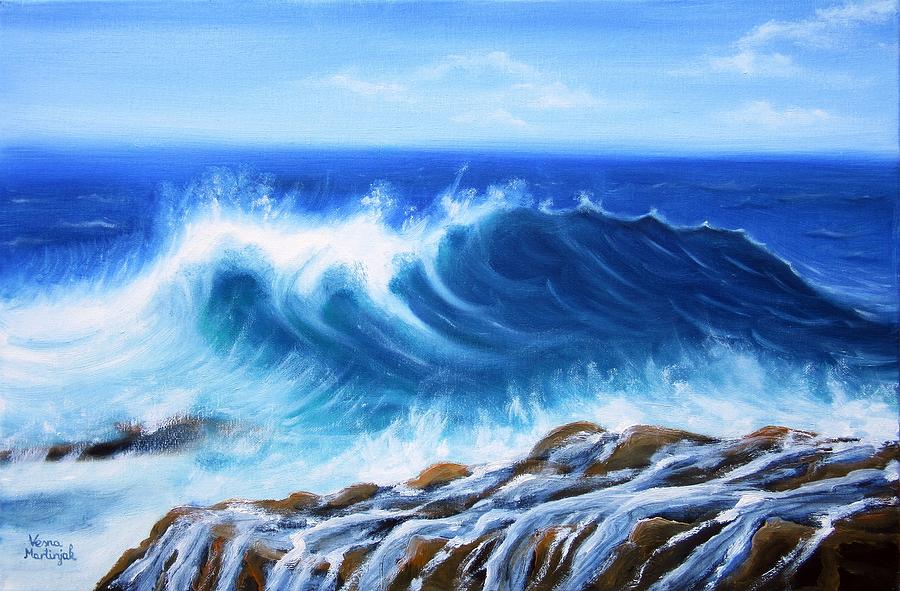 Wave Painting by Vesna Martinjak