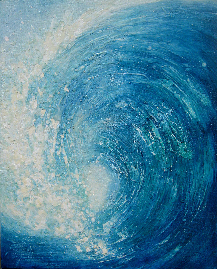 Wave XIII Painting by Martine Letoile