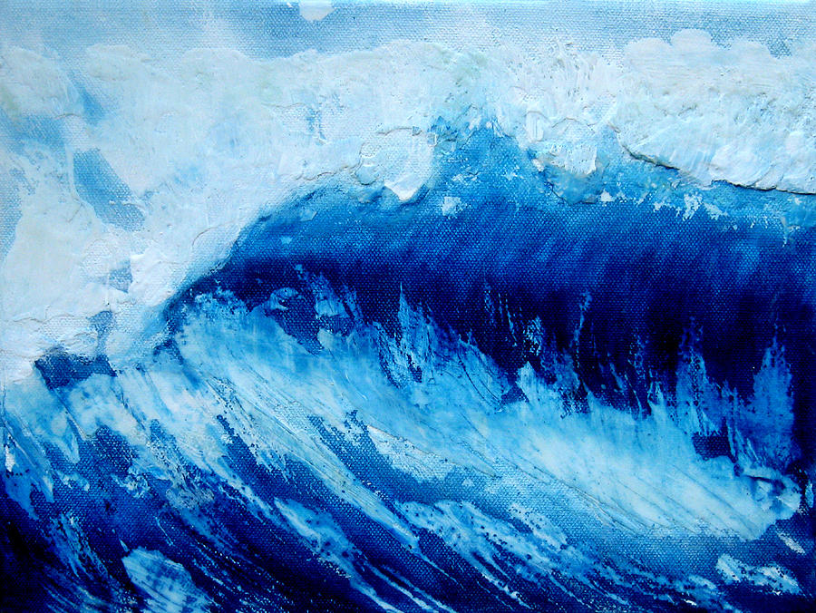Wave XIX Painting by Martine Letoile