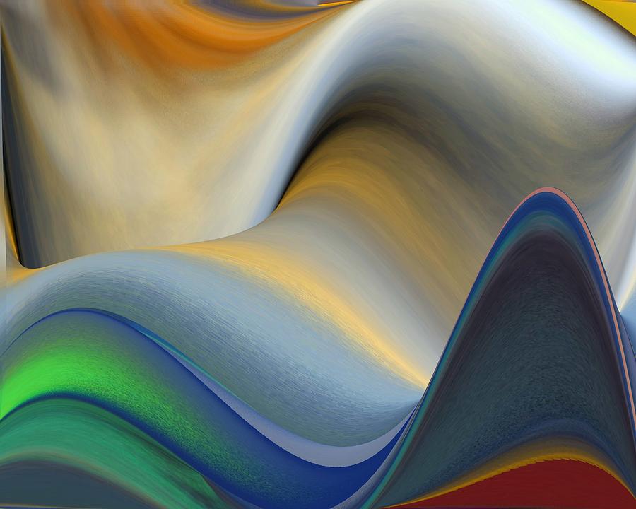 Waves Digital Art - Wavelength by Jacquie King