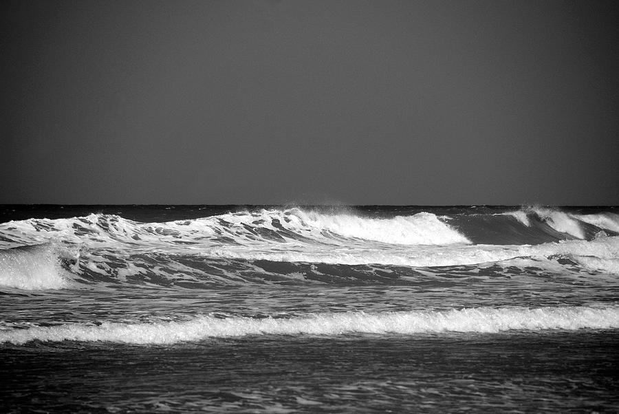 Waves 2 in BW Photograph by Susanne Van Hulst