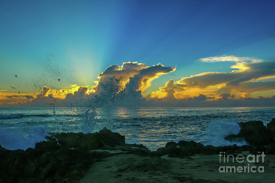 Waves and Rays Photograph by Tom Claud