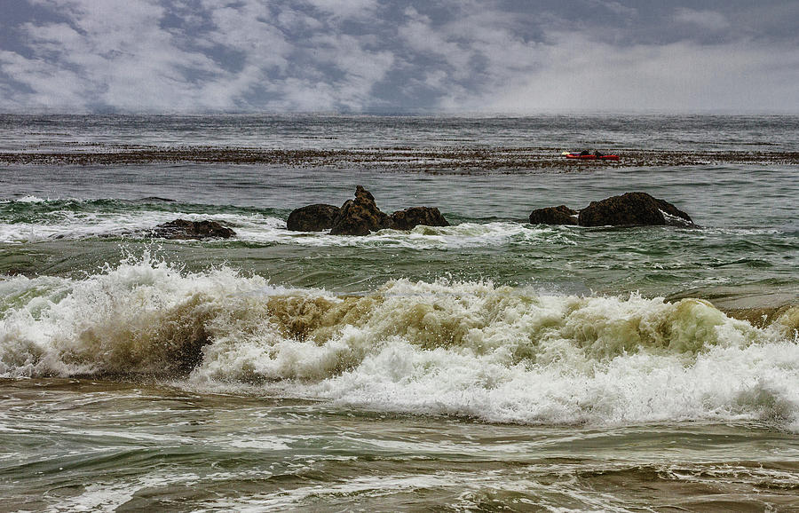 Waves and Rocks 3 Photograph by Robert Hebert