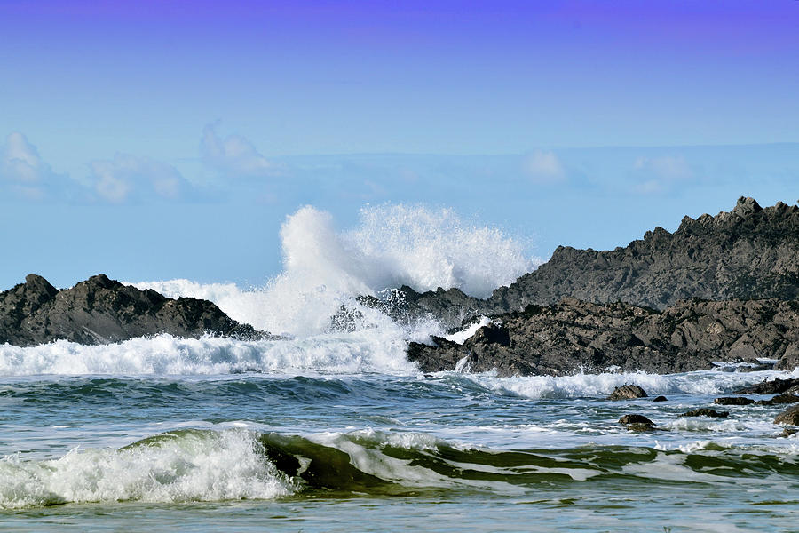 Waves and Rocks. Photograph by George And Sally Stevenson - Fine Art ...