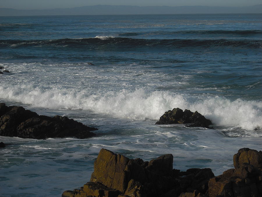 Waves and Rocks Photograph by Sharon McKeegan - Fine Art America