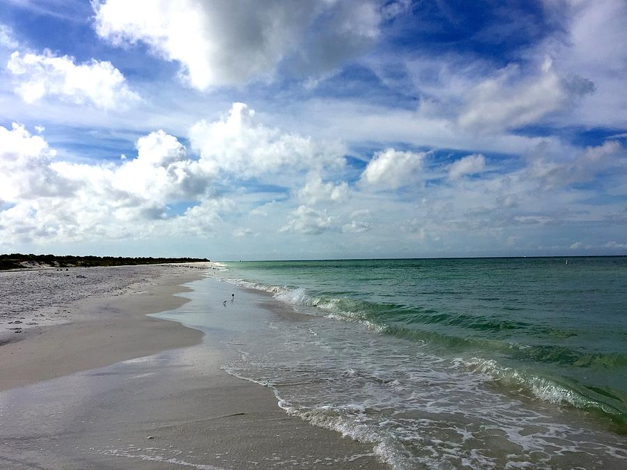 Florida Beach Photograph - Waves and Sand by Melany Raubolt