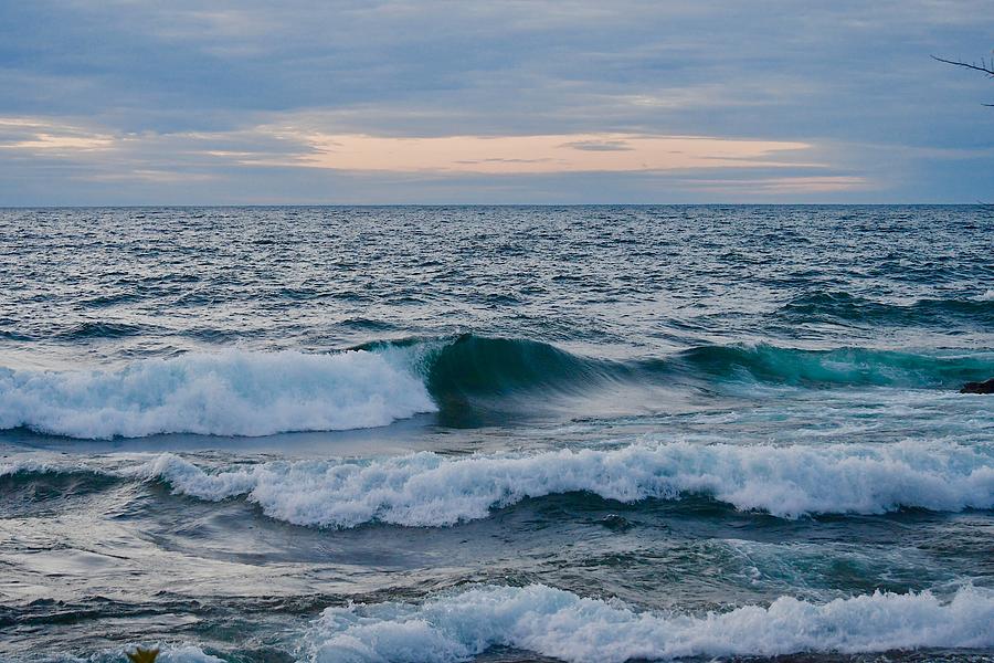 Waves at Dawn Photograph by Hella Buchheim