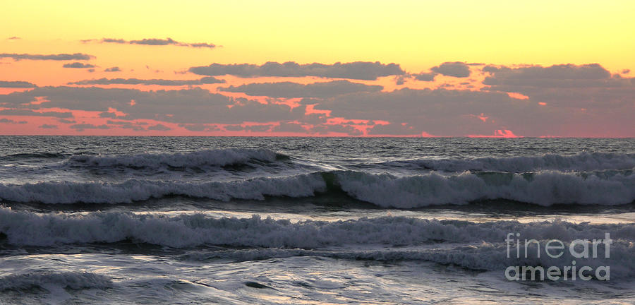Waves at dawn  5-3-15 Photograph by Julianne Felton