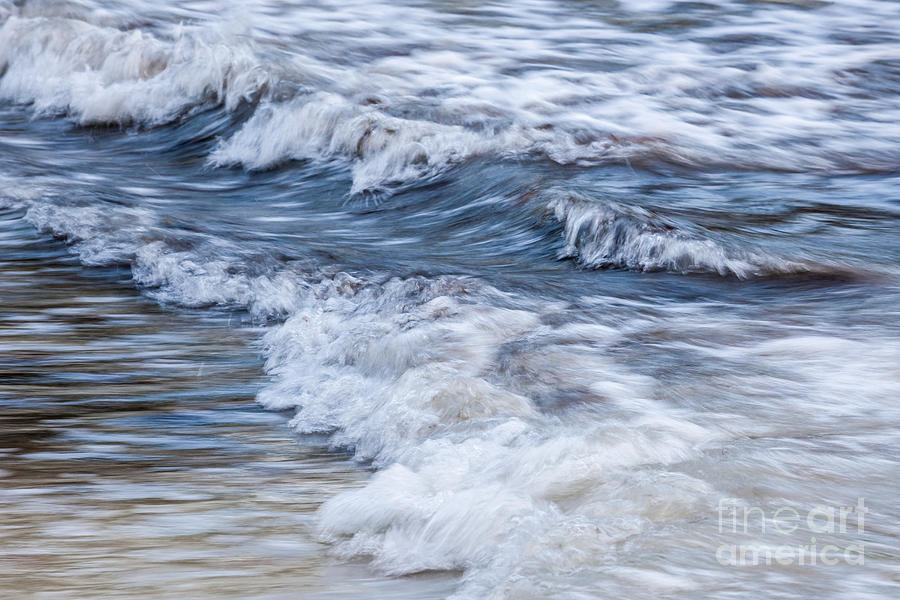 Waves at shore Photograph by Elena Elisseeva