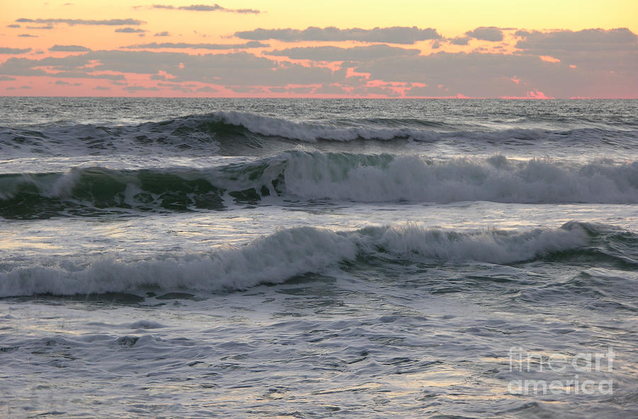 Waves at the jetty  5-3-15 Photograph by Julianne Felton