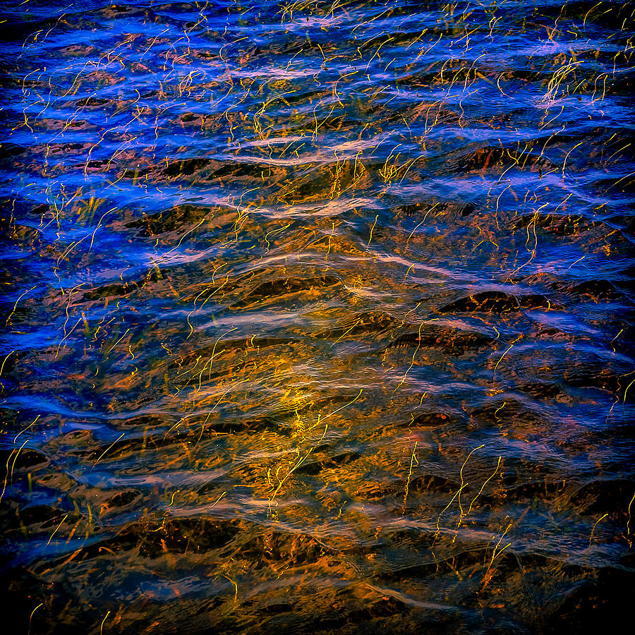 Waves Below -Abstract Photograph by Larry Jones