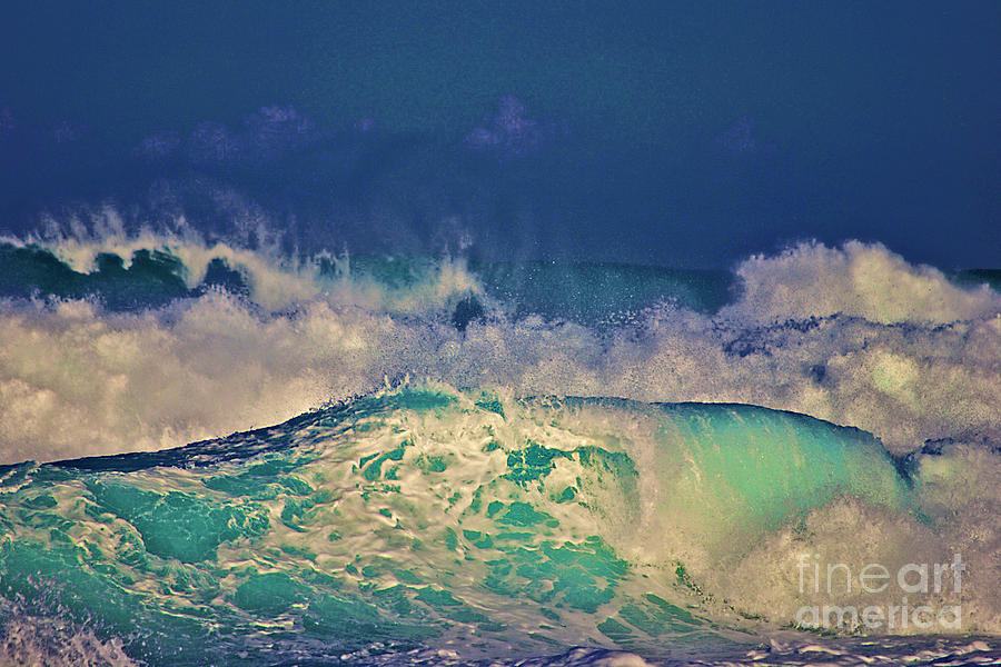 Waves Breaking Photograph by Bette Phelan