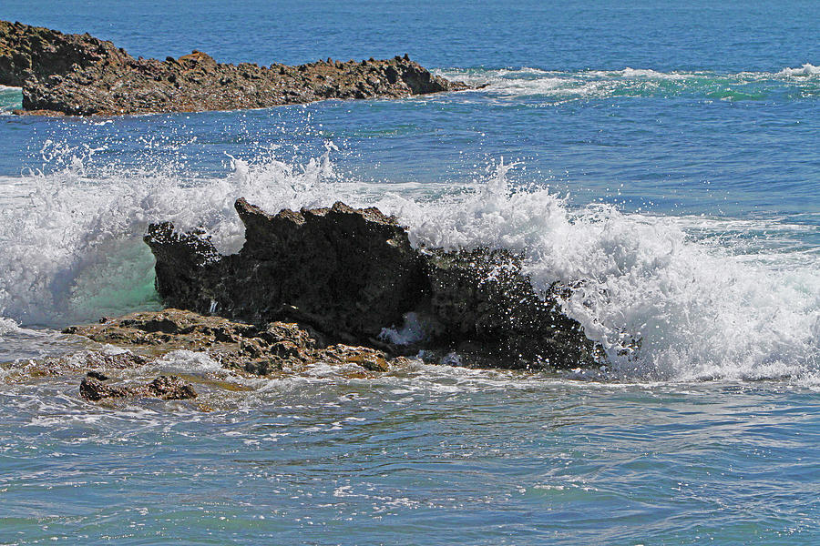 Newport Beach Photograph - Waves Crashing by Shoal Hollingsworth