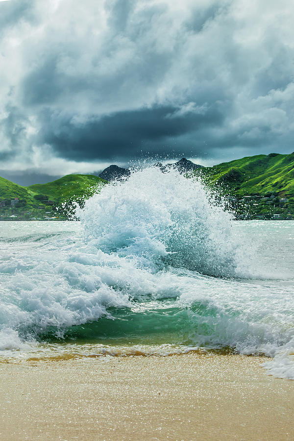 Waves Crashing Together in Hawaii Photograph by Erik Nuenighoff - Fine ...