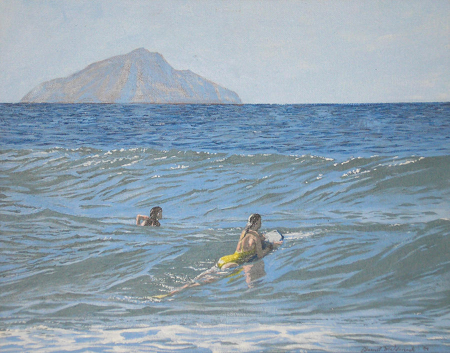 Waves Painting by Edward Maldonado