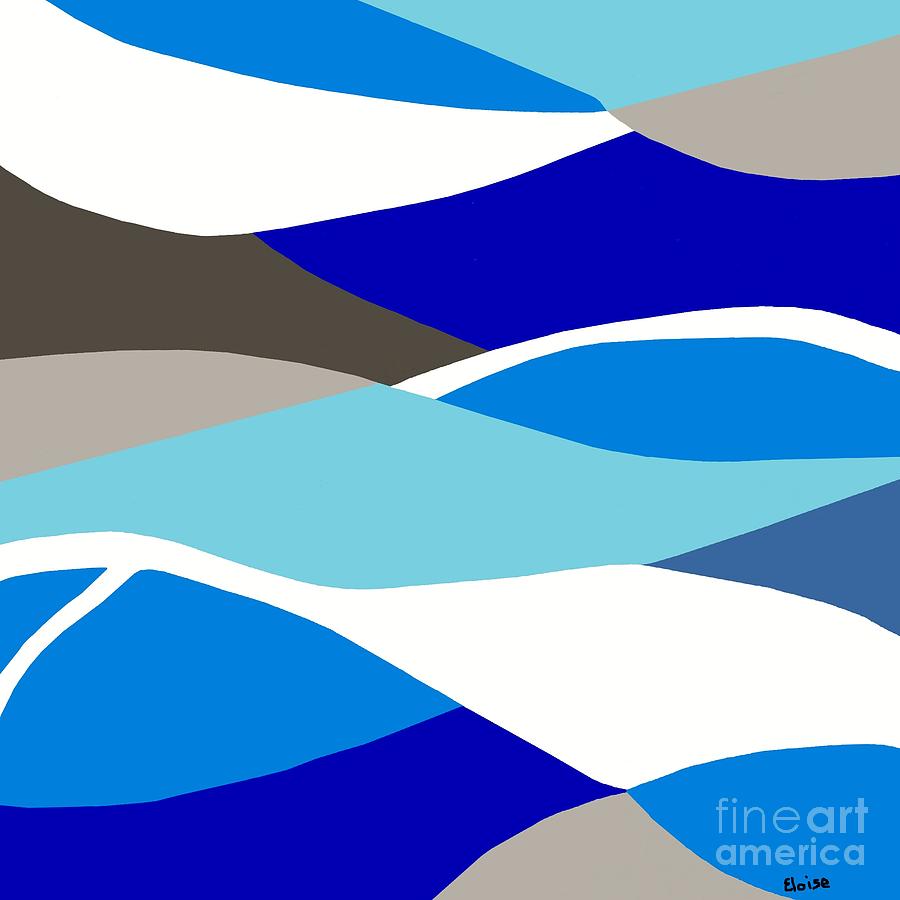 Waves Painting by Eloise Schneider Mote