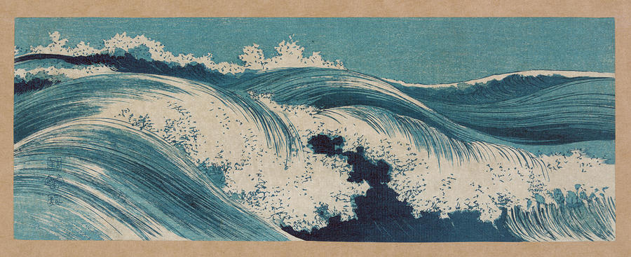 Waves - Hato zu by Uehara Konen Painting by War Is Hell Store