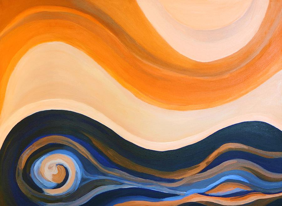 Waves Painting by Ida Mitchell