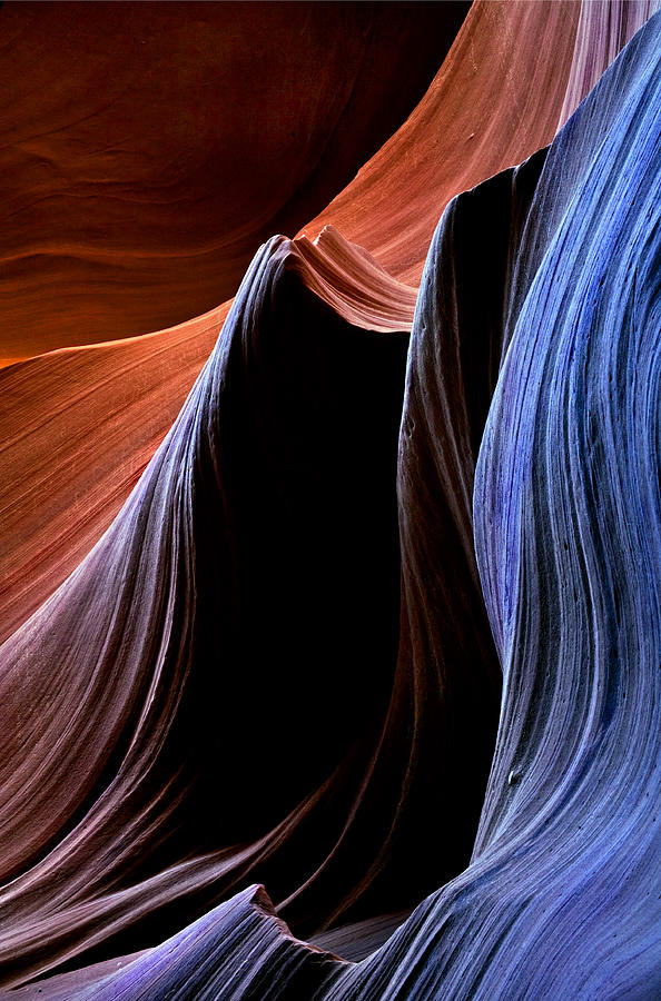 Antelope Canyon Photograph - Waves by Michael Dawson