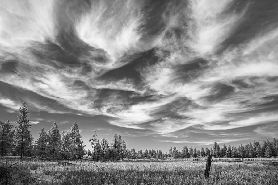 Black And White Photograph - Waves of Clouds by Jon Glaser