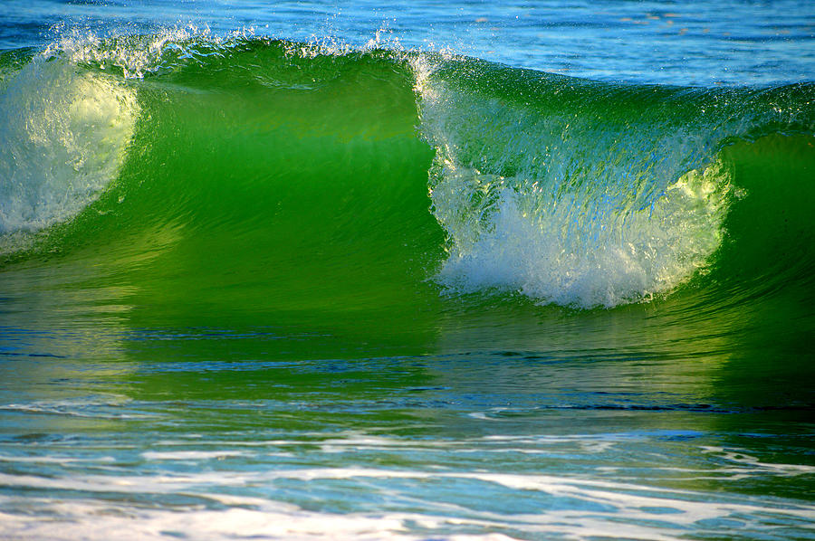 Waves of Emerald Photograph by Dianne Cowen Cape Cod Photography