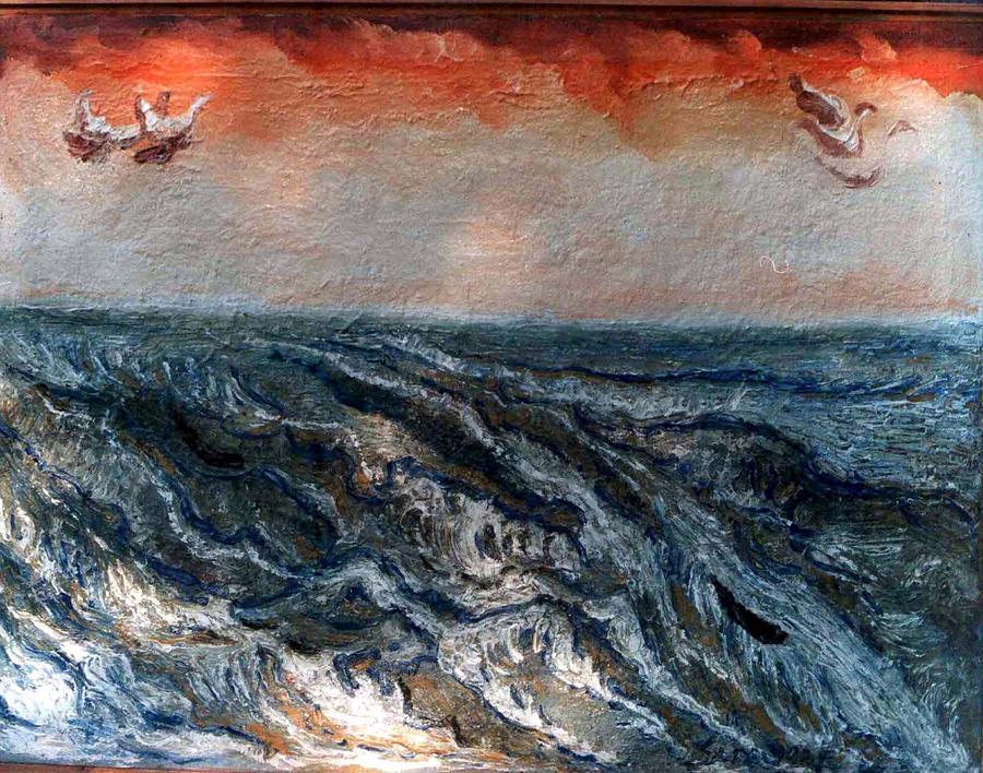 Waves Of Ganga-2 Painting by Anand Swaroop Manchiraju