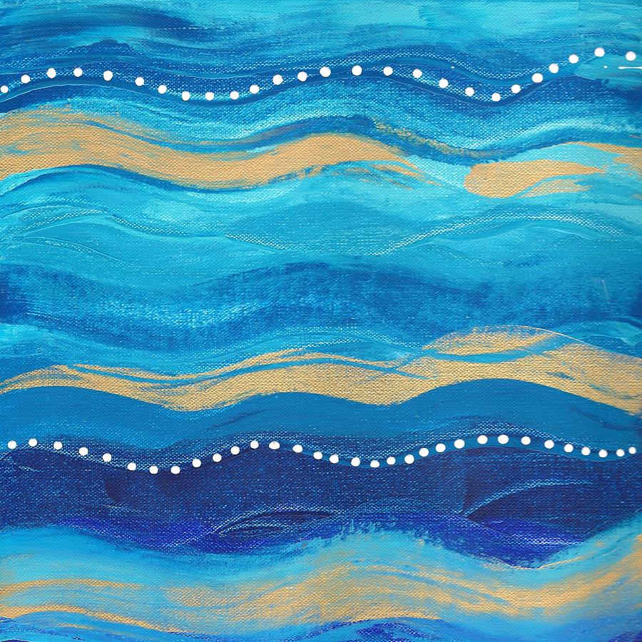 Waves of grace  Painting by Monica Martin