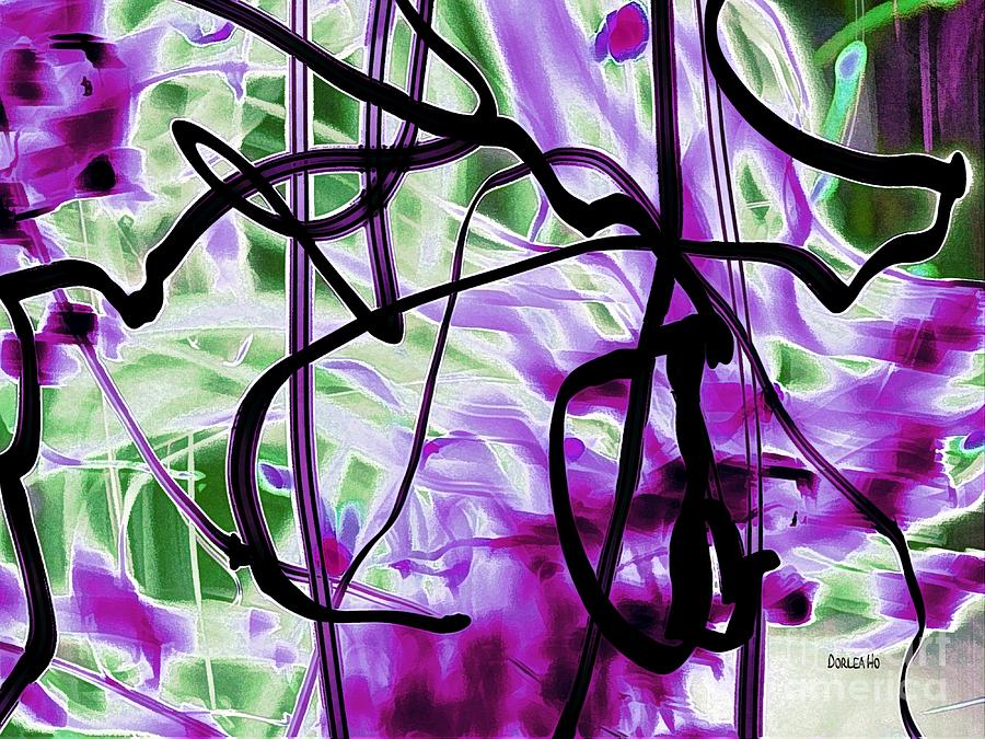 Waves of Purple Digital Art by Dorlea Ho