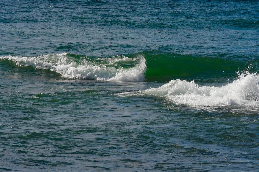 Waves on Sunny Sunday Photograph by Hella Buchheim
