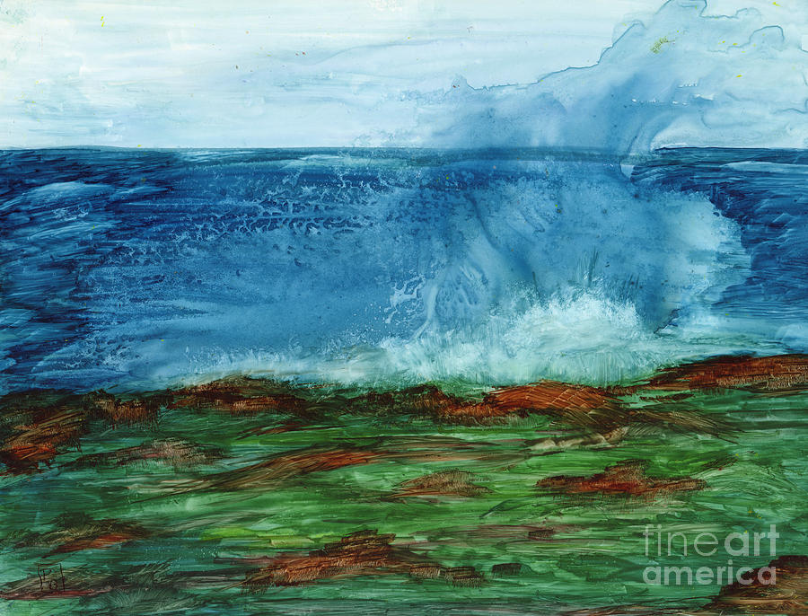Waves on the Rocks by Phyllis Brady Waves on the Rocks by Phyllis Brady