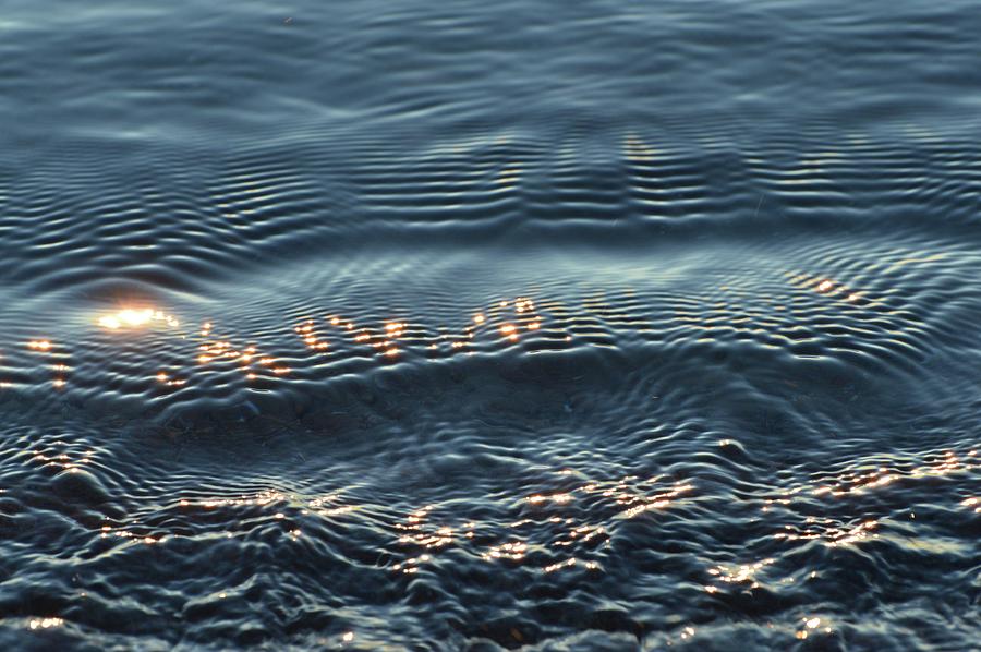 Waves Reflecting Sunlight  Photograph by Lyle Crump