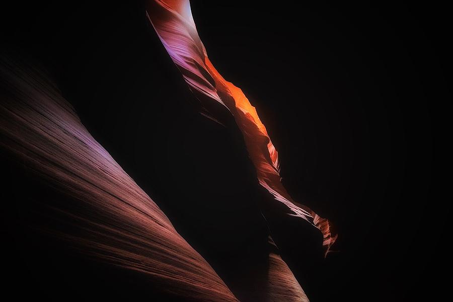 Antelope Canyon Photograph - Wavey by Mike Dunn